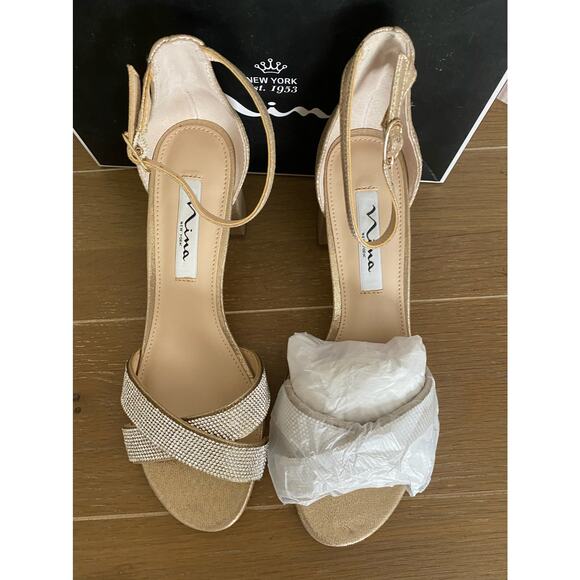 NIB Nina Nolita-fy Taupe reflective size 8 shoes - Picture 4 of 8